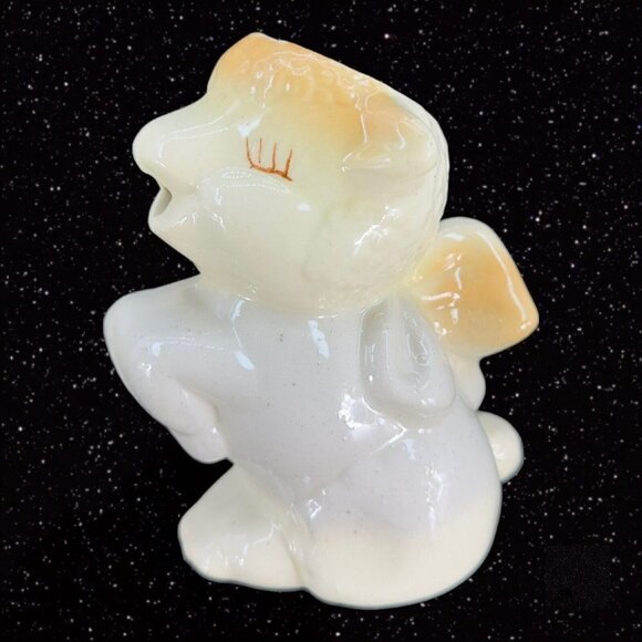 Antique Art Pottery Creamer Pitcher Vintage Lamb Sheep Hand Painted 4"Tall 3"W - Picture 3 of 9